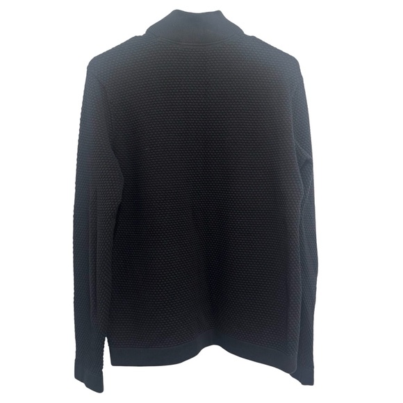 Theory Black Zip Up Sweater - Picture 4 of 5